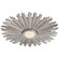 Claymore LED Flush Mount in Burnished Silver Leaf (268|CHC 4403BSL)