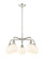 Downtown Urban LED Chandelier in Polished Nickel (405|516-5CR-PN-G1217-6WV)