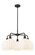 Downtown Urban LED Chandelier in Oil Rubbed Bronze (405|516-5CR-OB-G1217-10WV)