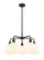 Downtown Urban LED Chandelier in Matte Black (405|516-5CR-BK-G1217-8WV)