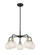 Downtown Urban LED Chandelier in Black Antique Brass (405|516-5CR-BAB-G1216-6WM)