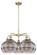 Downtown Urban LED Chandelier in Antique Brass (405|516-5CR-AB-G556-10SM)