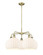 Downtown Urban LED Chandelier in Antique Brass (405|516-5CR-AB-G1217-10WV)