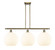 Ballston LED Island Pendant in Antique Brass (405|516-3I-AB-G1217-12WV)