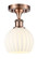 Ballston LED Semi-Flush Mount in Antique Copper (405|516-1C-AC-G1217-6WV)