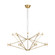 Lassell LED Chandelier in Natural Brass (182|SLCH24727NB)