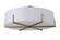 Six Light Semi-Flush Mount in Gold (90|322804)