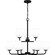 Nielson Nine Light Chandelier in Matte Black (10|NIE5028MBK)