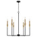 Avant Six Light Chandelier in Aged Brass and Black (65|451961AB)