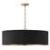 Donovan Four Light Chandelier in Black Stain and Matte Brass (65|450741KR)