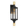 Glendale One Light Outdoor Wall Lantern in Matte Black and Weathered Brushed Brass (51|5-275-144)