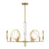 Leighton Six Light Chandelier in Warm Brass (51|1-2216-6-322)