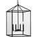 Hillcrest Four Light Foyer Pendant in Matte Black (54|P500441-31M)