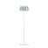Yurei LED Floor Lamp in Matte White (240|YUF-SW-MWT+SBLU)