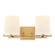 Votisse Two Light Vanity in Lacquered Brass (45|90158/2)