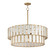 Miramar Six Light Chandelier in Capiz / Natural Aged Brass (16|12806CZNAB)