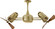 Duplo-Dinamico 36''Ceiling Fan in Polished Brass (101|DD-PB-WD)