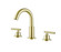 Leah Double Handle Bathroom Faucet in Brushed Gold (173|FAV-1009BGD)