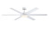 Brawn 64''Ceiling Fan in Matte White (26|FPD6605MW)