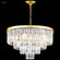 Contemporary Europa Nine Light Chandelier in Satin Gold (64|96996SG22)