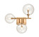 Delilah Three Light Wall Sconce in Aged Brass (192|HF4203-AB)