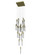 The Original Glacier Snow Avenue 25 Light Pendant in Brushed Brass (192|HF1904-25-GL-BB-SNW)