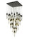 The Original Aspen 41 Light Pendant in Black (192|HF1903-41-AP-BK-C)