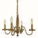 Matera Four Light Chandelier in Brushed Brass (8|5784 BR)