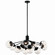 Silvarious 12 Light Linear Chandelier Convertible in Black (12|52703BKCLR)