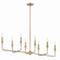 Alvaro Eight Light Linear Chandelier in Champagne Bronze (12|52693CPZ)