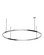 Stagger LED Chandelier in Nightshade Black (182|MDCH54027B)