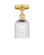 Edison One Light Semi-Flush Mount in Satin Gold (405|616-1F-SG-G559-5SDY)