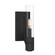 Rohe One Light Wall Sconce in Black Sand (45|6511-BS-CL)