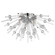 Burst LED Flush Mount in Chrome (18|63120LEDDLP-CH/CLR)