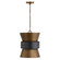 Loren One Light Pendant in Patinaed Brass and Dark Zinc (65|330416PZ)