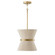 Cecilia One Light Pendant in Bleached Natural Rope and Patinaed Brass (65|341211NP)