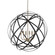 Axis Six Light Pendant in Aged Brass and Black (65|4236AB)