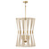 Bianca Four Light Foyer Pendant in Bleached Natural Rope and Patinaed Brass (65|541141NP)