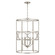 Sylvia Four Light Foyer Pendant in Antique Silver (65|542341AS)