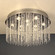 Crystal Rain Ten Light Chandelier/Flush Mount in Chrome (92|16121-12 CP)