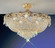 Regency II Five Light Flush/Semi-Flush Mount in Gold Plate (92|1857 G CP)