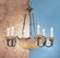 Atlantis Nine Light Chandelier in Matte Bronze (92|55216 MBZ)