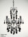 Via Venteo Four Light Mini Chandelier in Ebony Pearl (92|57004 EP CBK)