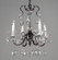 Via Lombardi Four Light Mini Chandelier in Ebony Pearl (92|57054 EP CGT)