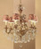 Majestic Imperial Six Light Chandelier in Aged Bronze (92|57356 AGB CBK)