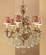 Majestic Imperial Six Light Chandelier in Aged Pewter (92|57356 AGP CGT)