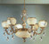 Alexandria I Nine Light Chandelier in Satin Bronze w/Brown Patina (92|69606 SBB C)