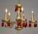 Monaco Five Light Chandelier in Gold Painted (92|82045 GLD RD)