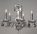 Monaco Five Light Chandelier in Silver Painted (92|82045 SIL SMK)