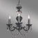 Gabrielle Color Four Light Mini Chandelier in Amber over Antique White (92|8335 AMB CP)